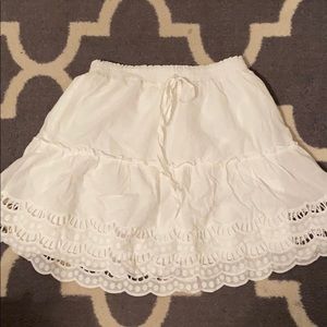 white flowy skirt from siena